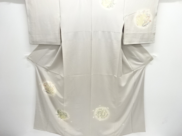 作家物　松葉に花丸紋様訪問着